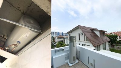 hpi landed heat pump on balcony exposed conceal false ceiling gen 6