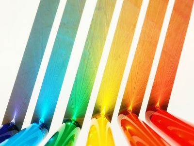 ph alkaline and acidic water colour reflection light test tube