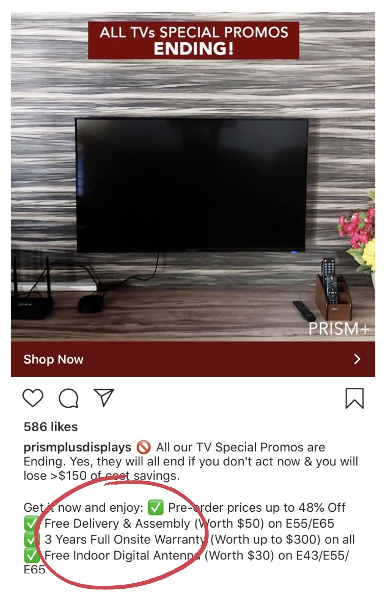 prism 3 year full warranty