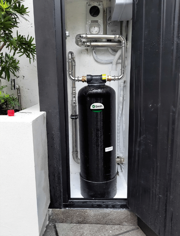 whole house filter aos cabinet