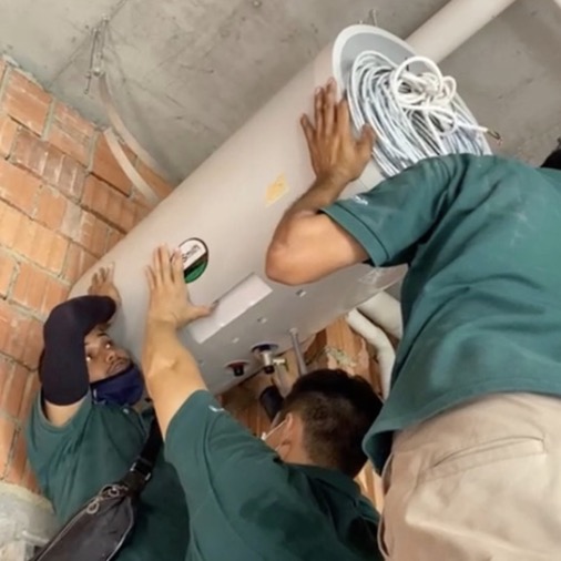 team aos lift hpw open ceiling install 3