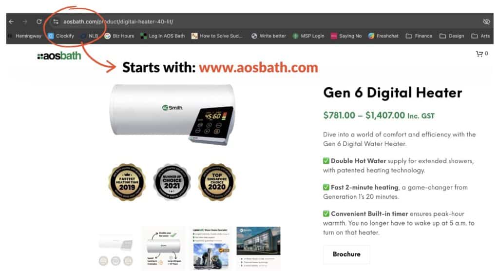 official online store aosbath aos gen 6