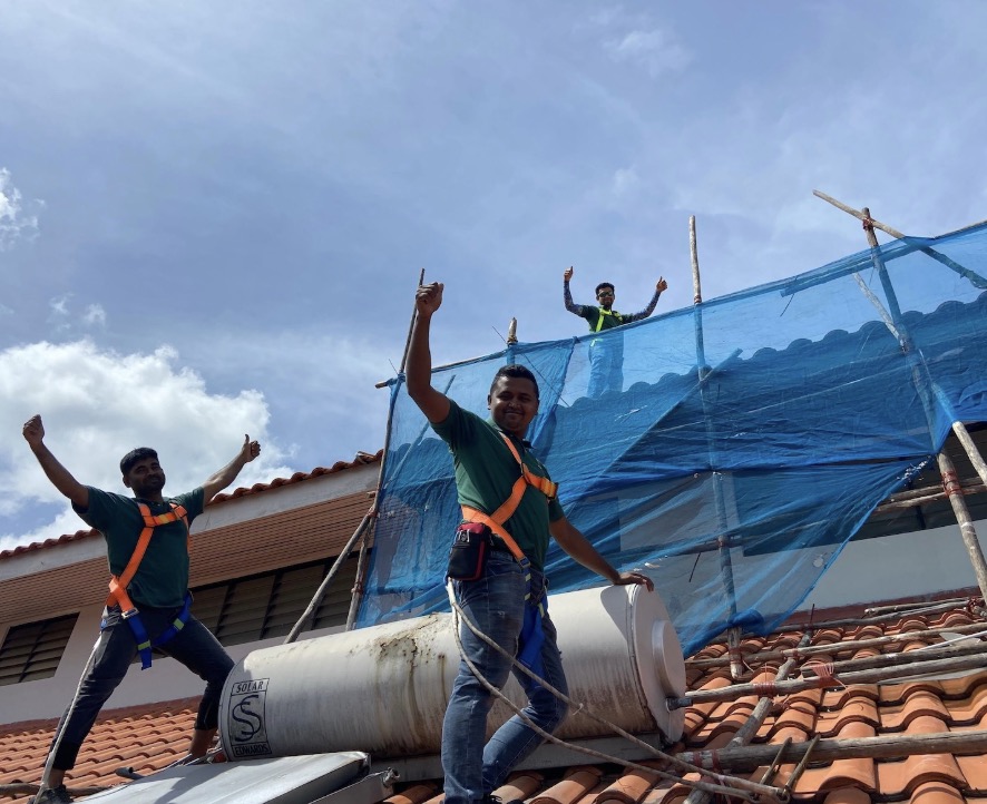 teamaos landed solar roof install