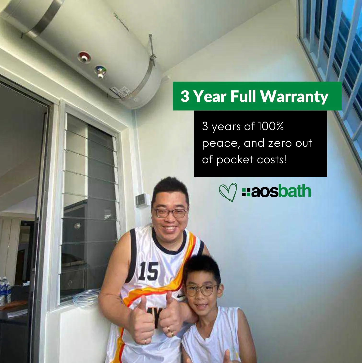 3 year aos full warranty zero out of pocket cost