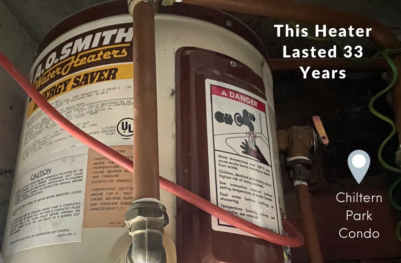 Chiltern park condo heater lasted 33 years blue diamond