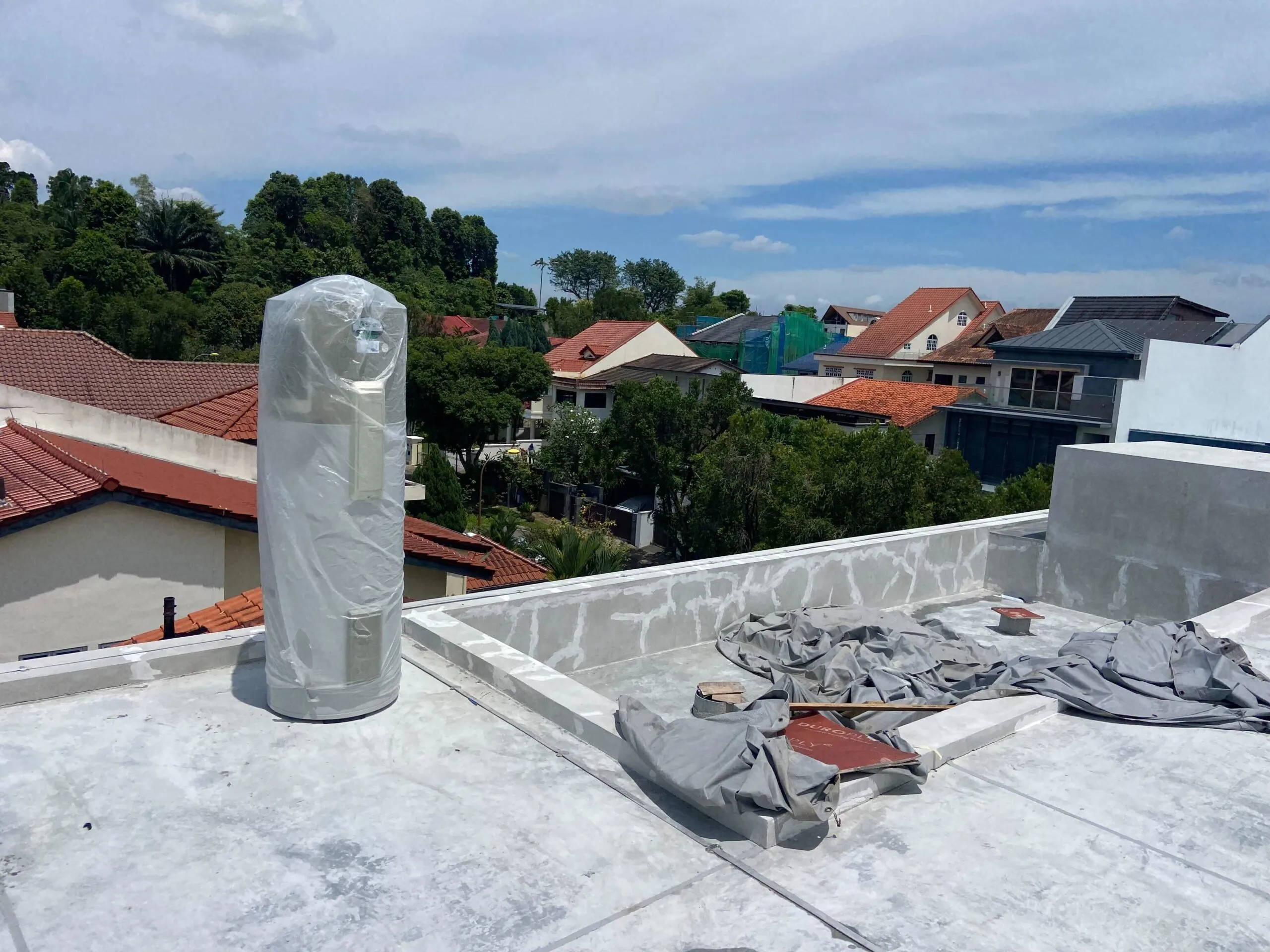 heat pump hpi roof wrap new install landed