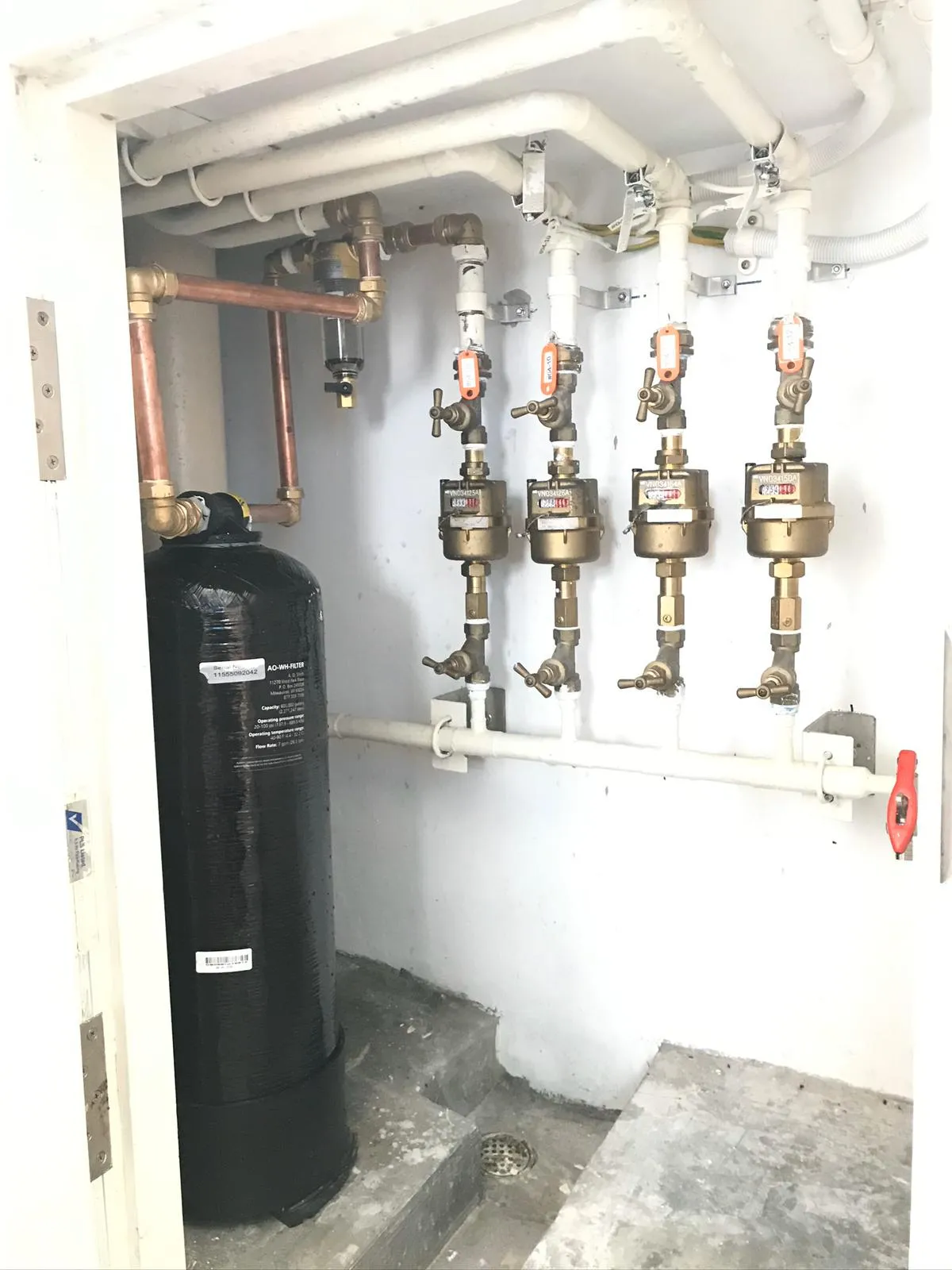 whole house chlorine filter CF WH riser installation pre filter APF G1
