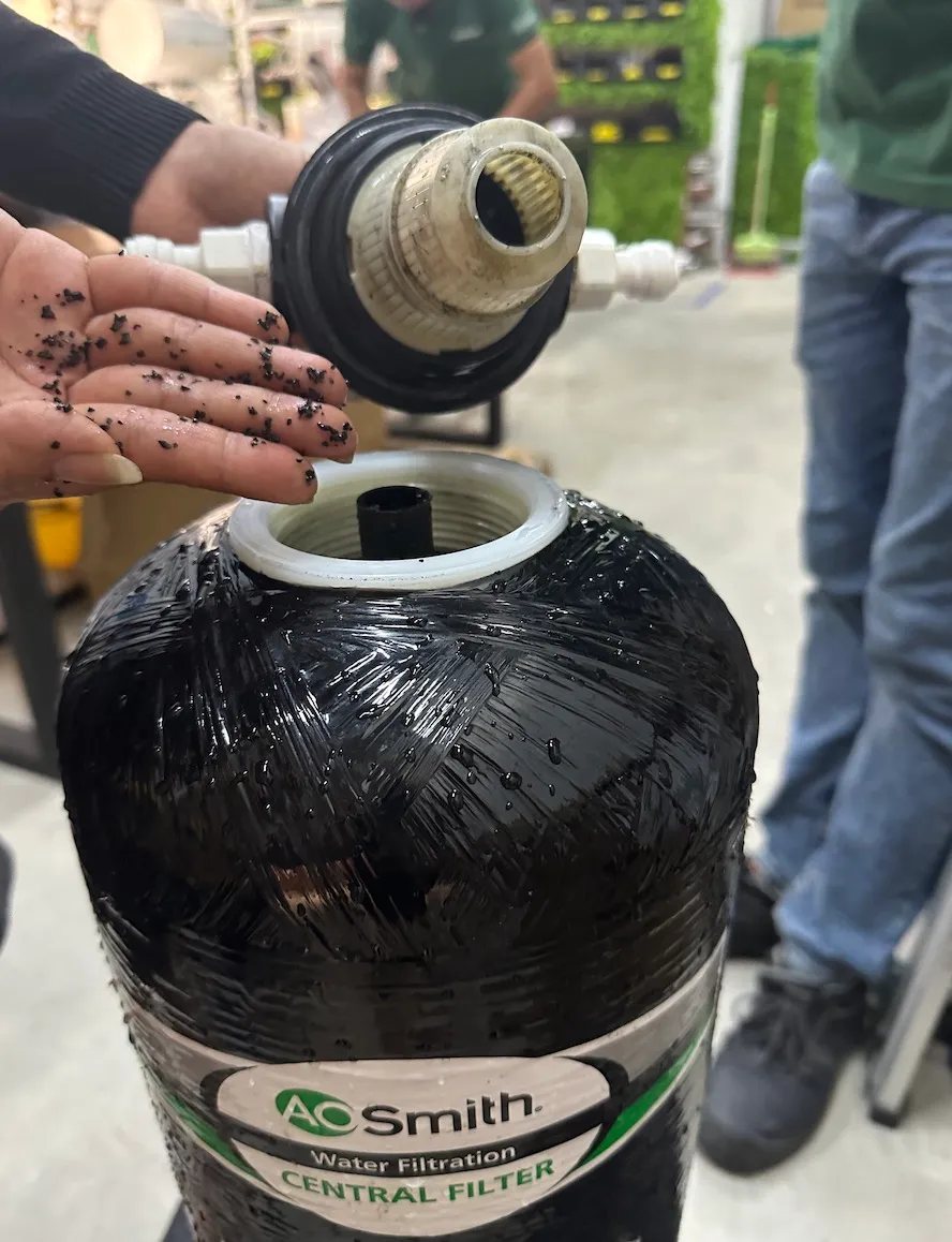 carbon filter aos whole house chlorine inside