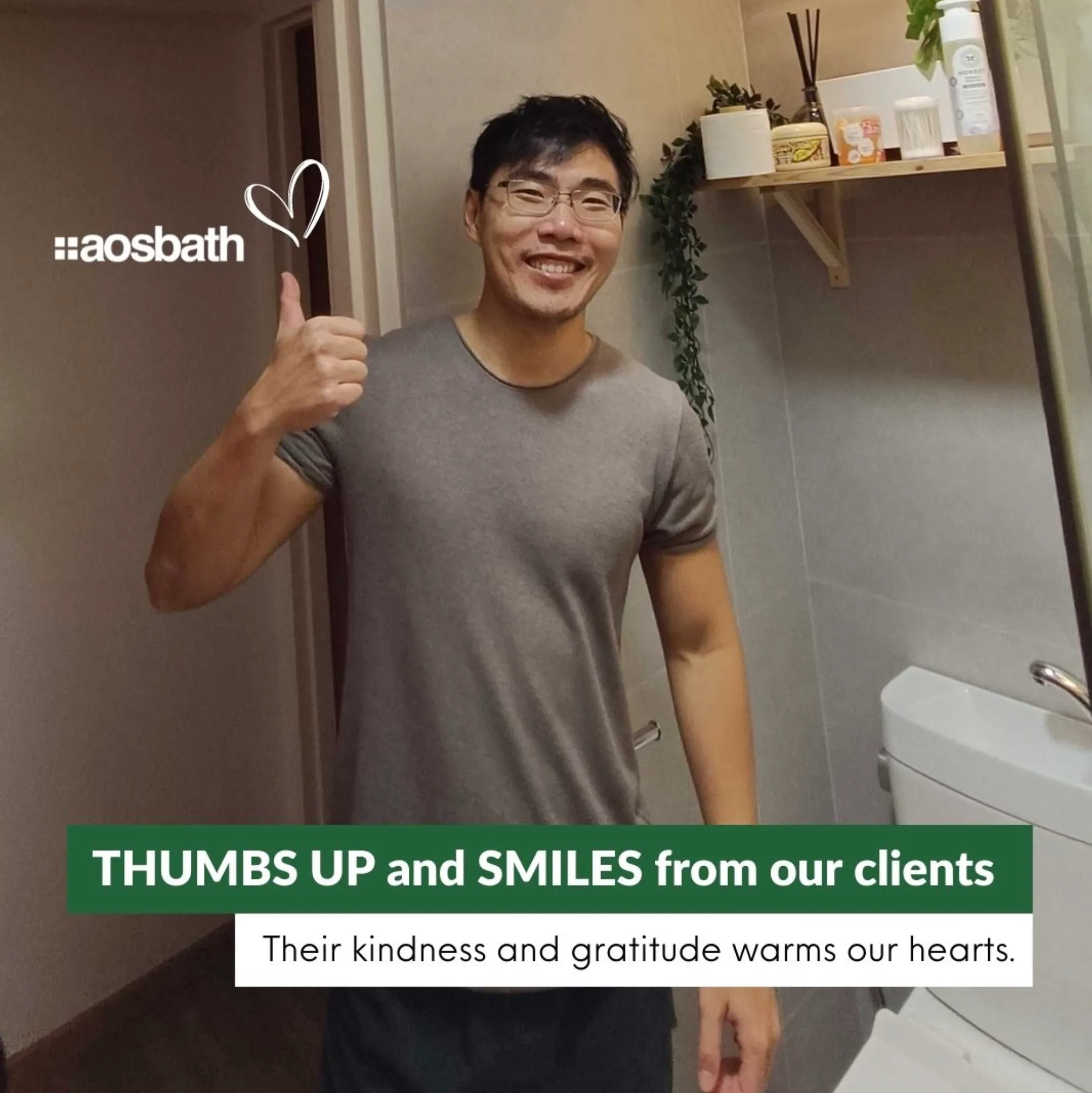 happy client thumbs up review smiles