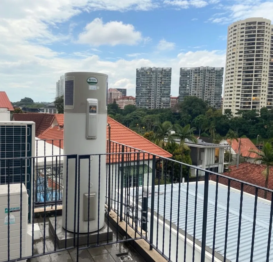 hpi roof install balcony landed heat pump central