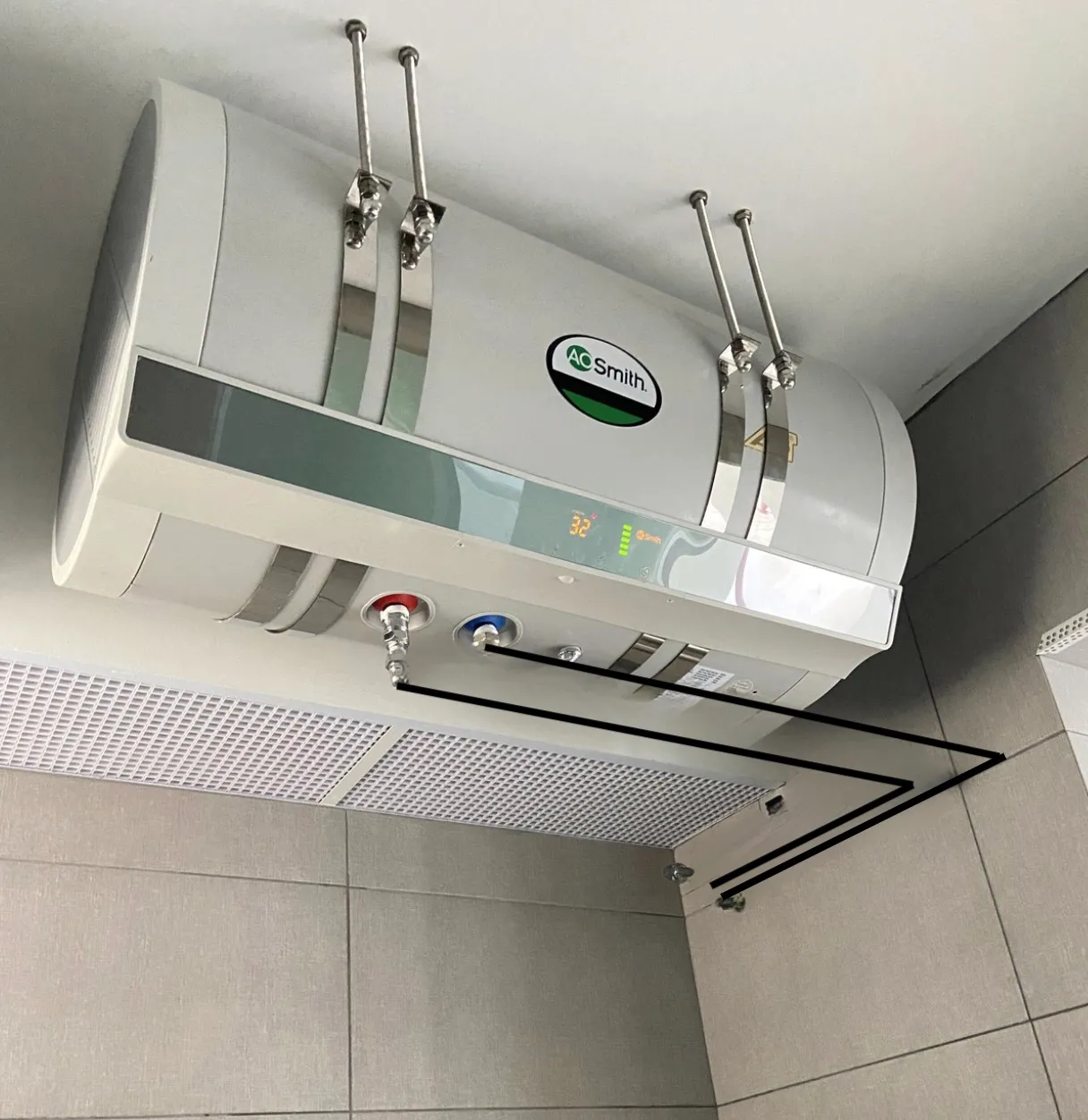 hpw bto bath top floor omega install ceiling