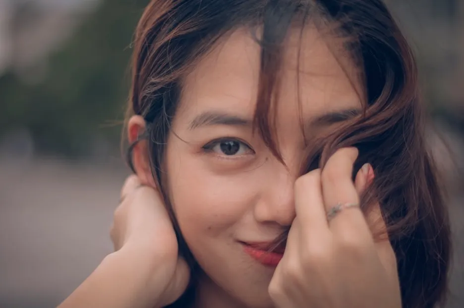 improved skin and hair softness lady smile