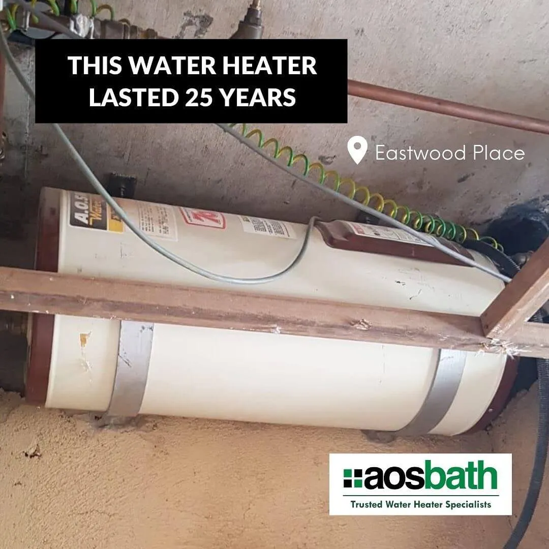 water heater lasted 25 years eastwood place aosbath