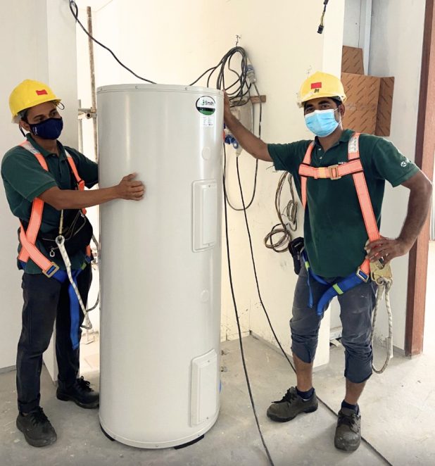 water heater expert aos team install